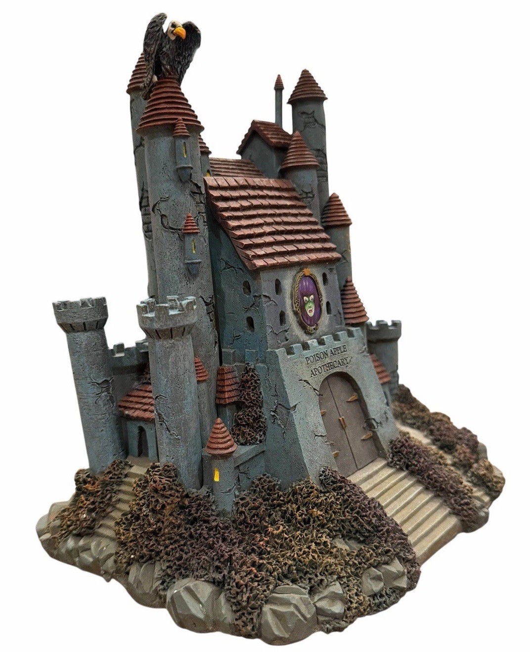 RARE NEW Disney Hawthorne Village “Evil Queen’s Castle”,Lighted, Ltd Edition,COA