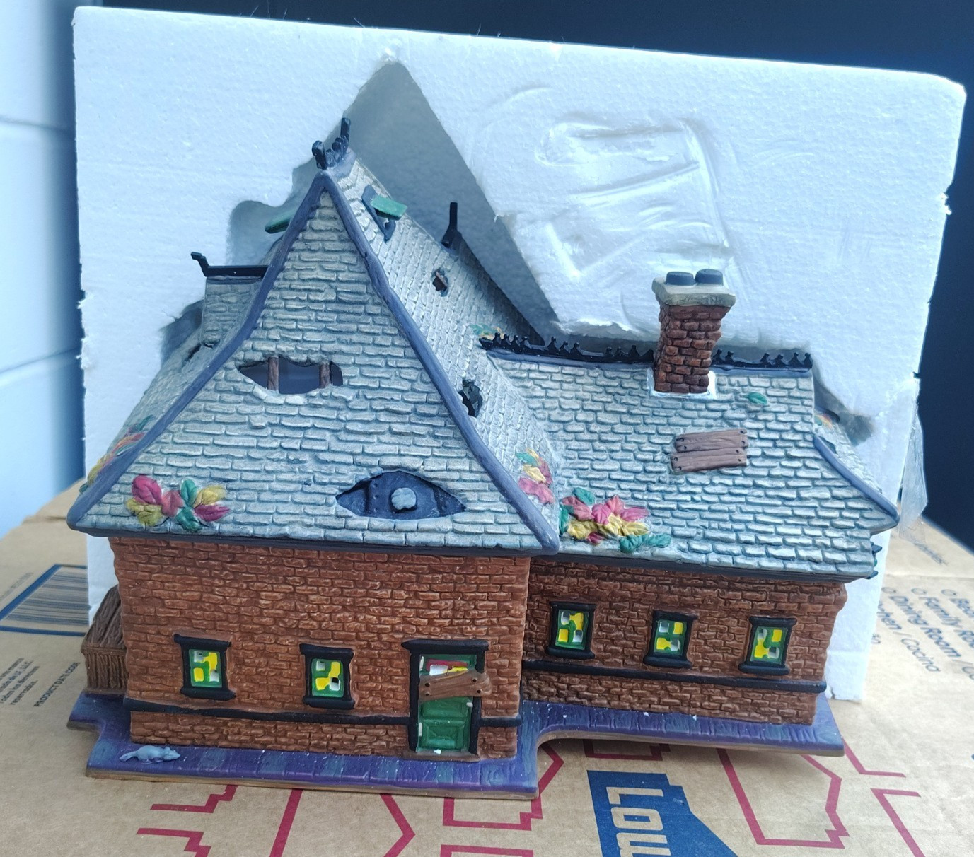 Dept 56 Rickety Railroad Station Halloween Snow Village #800000 w/ Box Working