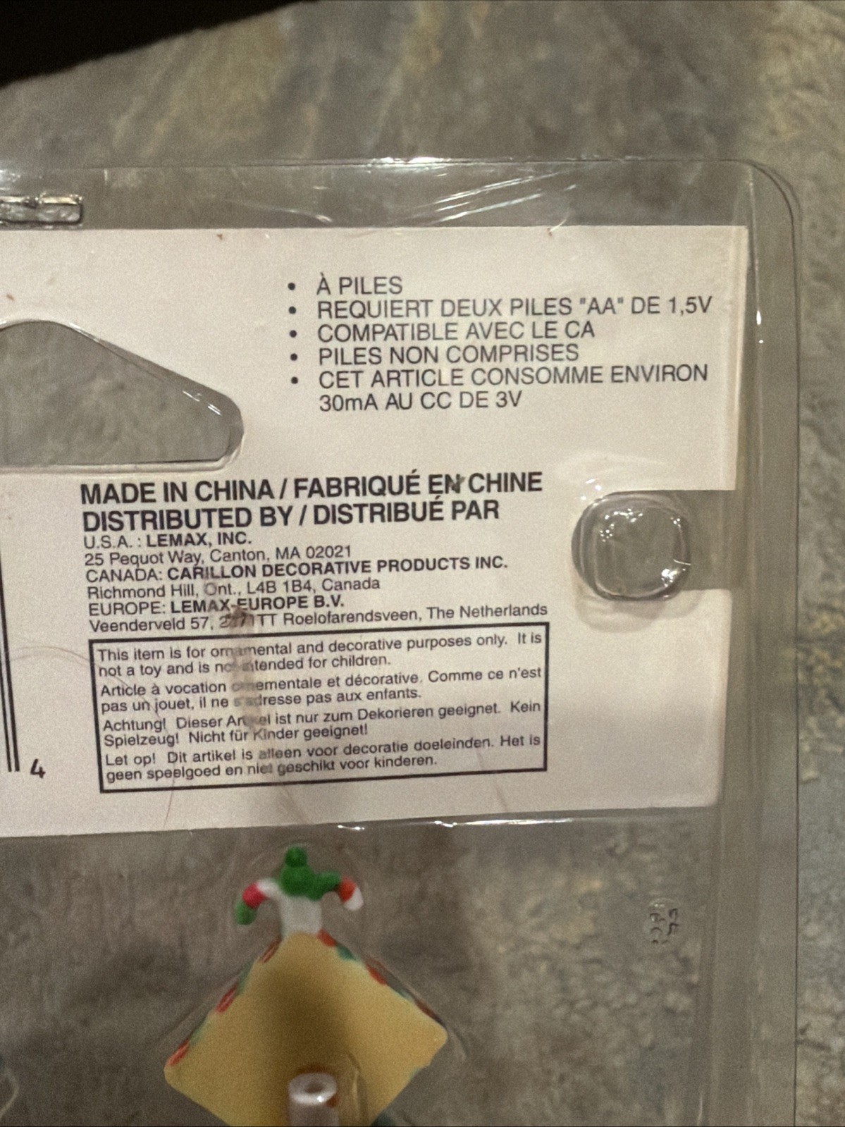 Vintage Lemax Figurines Lighted Penguins Crossing Signs new in package HTF Rare