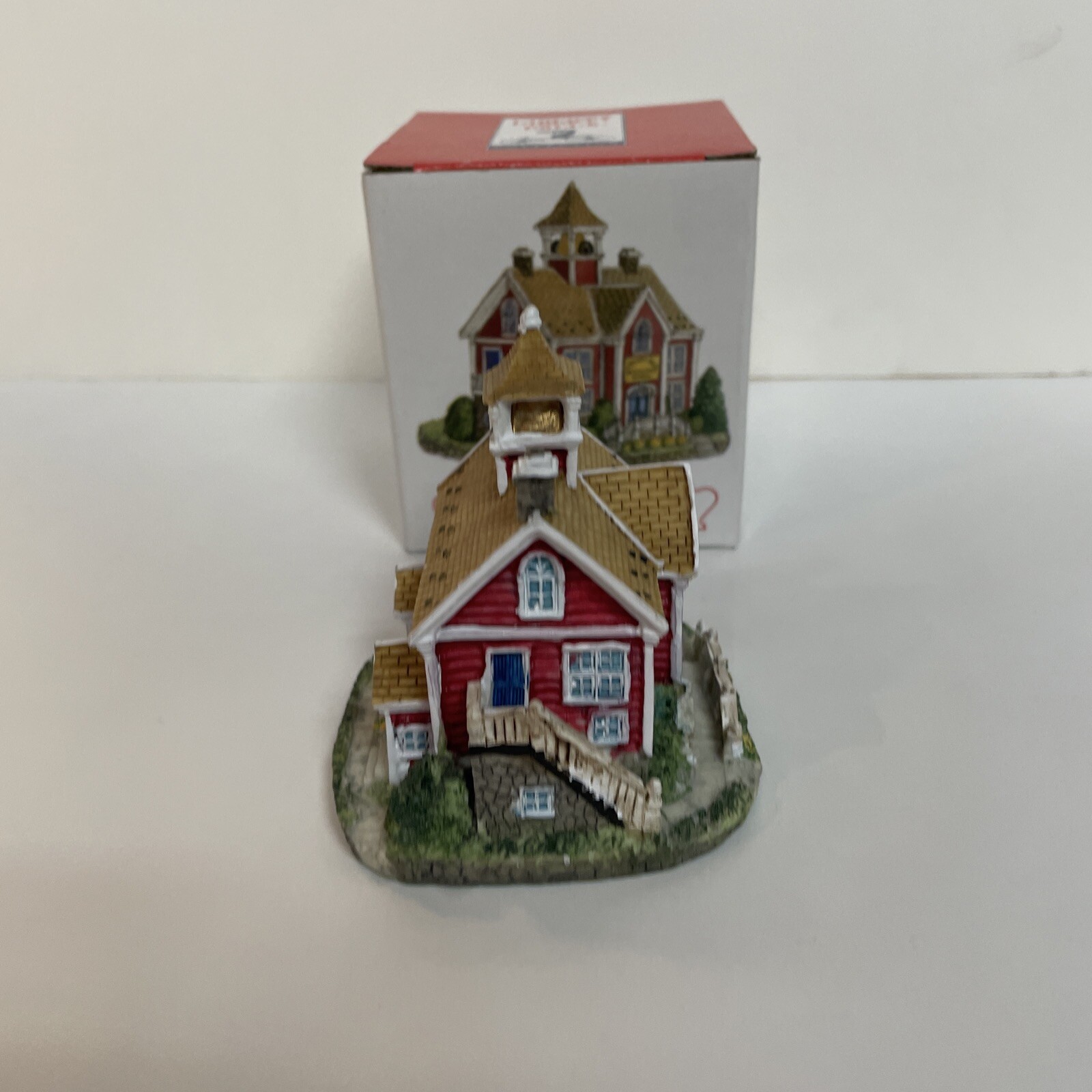 Liberty Falls Red Secondary School 1998 Collection AH158 3 5/8″ Tall Building