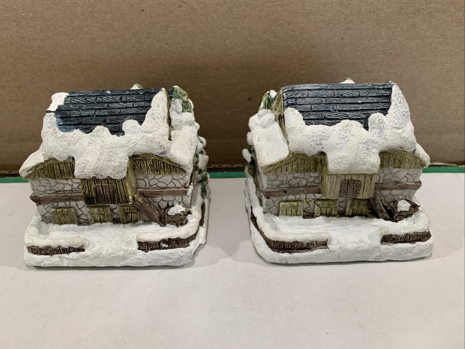 Vintage 1989 American Rustic RSVP Series Country Christmas Cottages – Lot Of 6