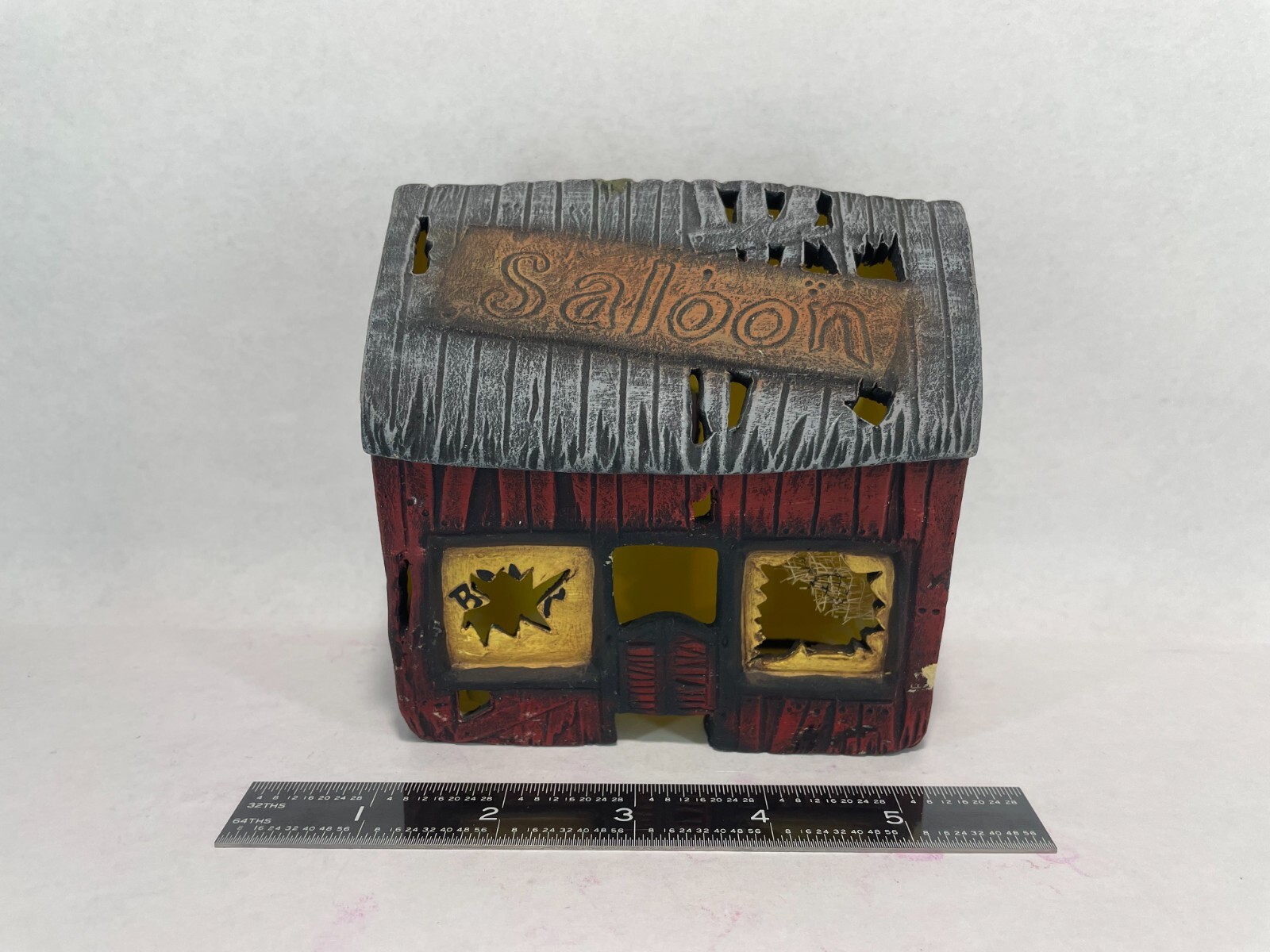 Halloween Village Decor Haunted Western Ghost Town 5 Piece Set