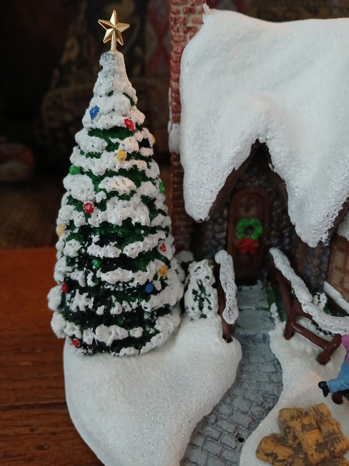 Vintage 1996 Thomas Kinkade Studios Teleflora – A CHRISTMAS WELCOME Lighted…