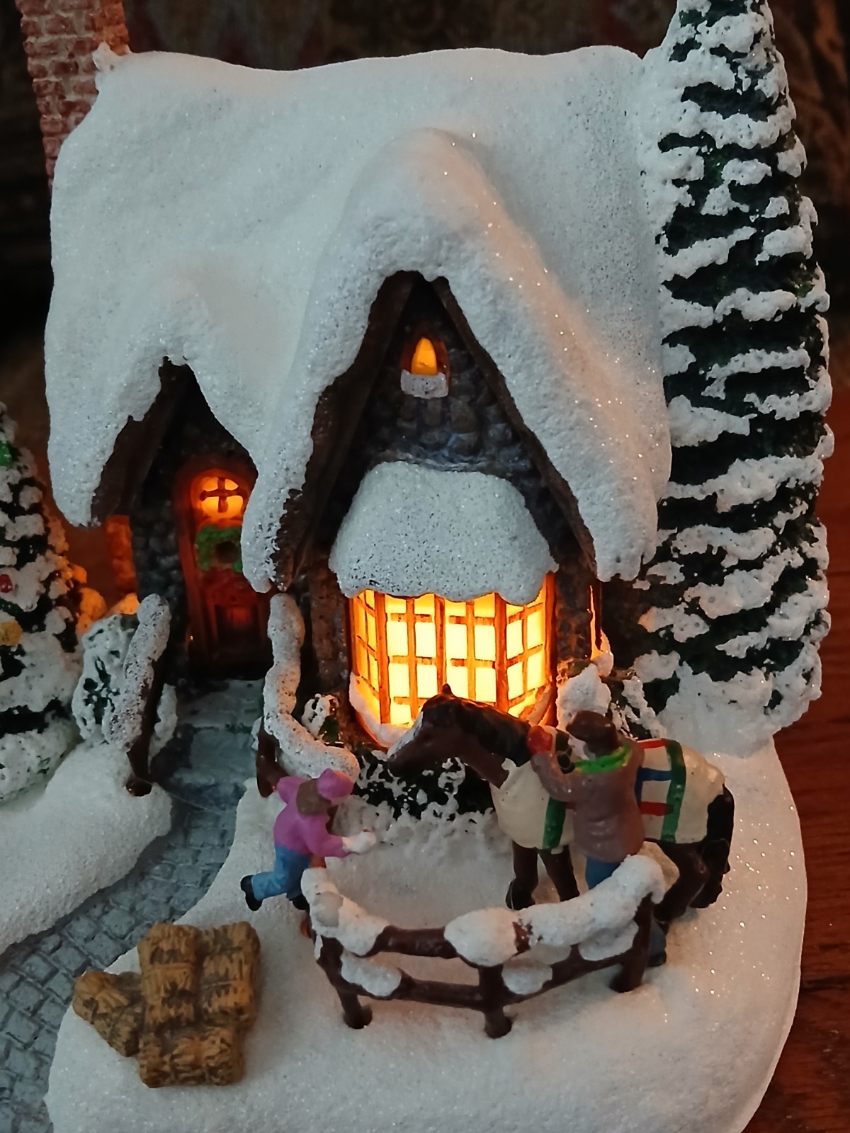 Vintage 1996 Thomas Kinkade Studios Teleflora – A CHRISTMAS WELCOME Lighted…