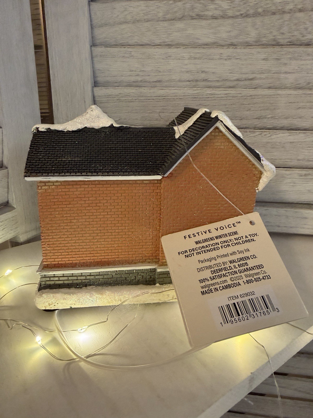 Walgreens Pharmacy Lighted Christmas Village Building Holiday Decor