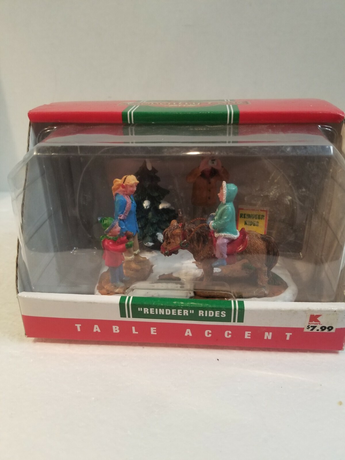 2008 retired Lemax Coventry Cove Reindeer Rides Christmas Scene NEW in package