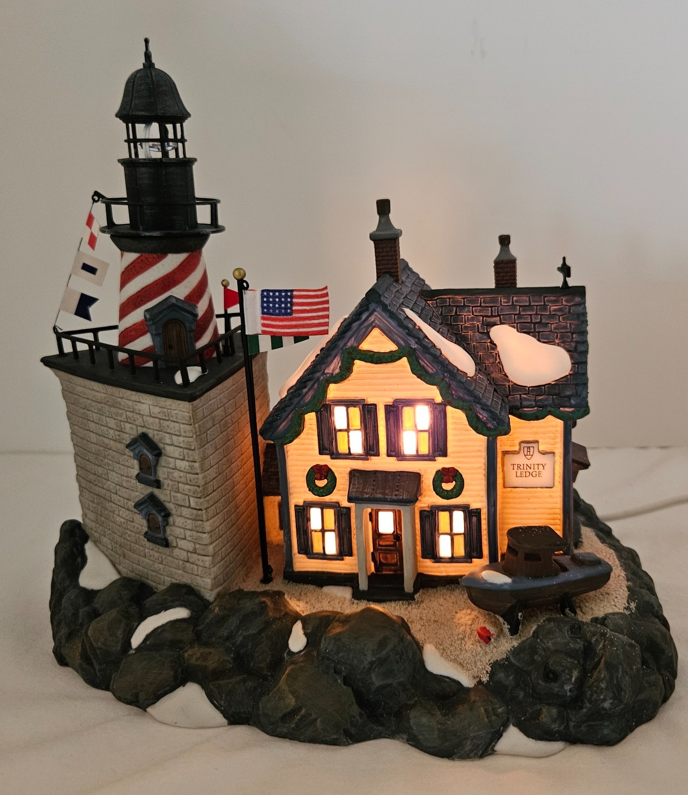 Dept 56 New England Village Series “Trinity Ledge” RETIRED *VIDEO* #56.56611