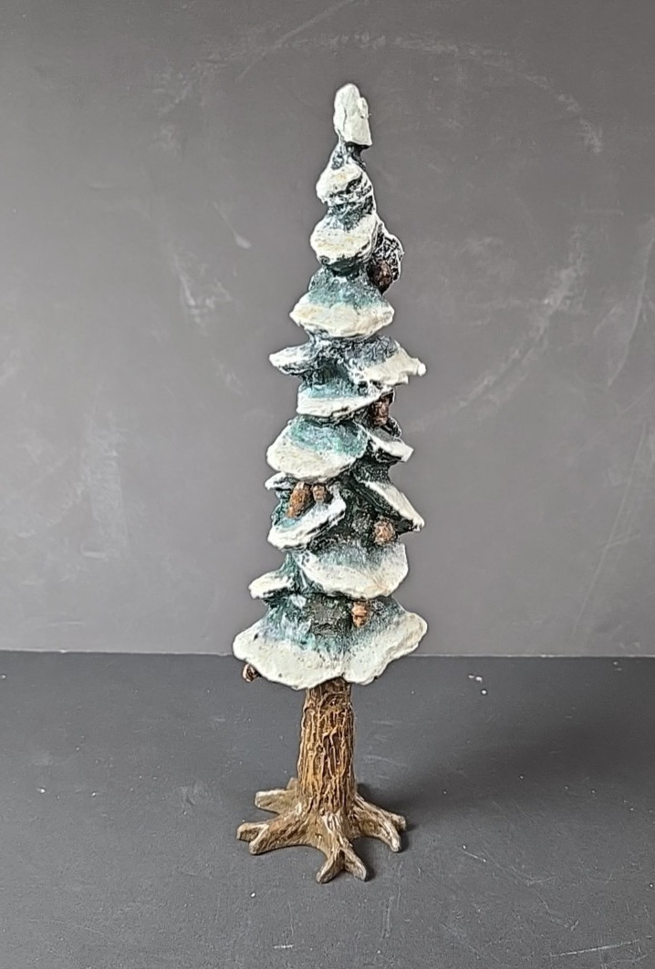 Department 56 Village Pole Pine Tree 10.5″ cold cast porcelain in box #55298