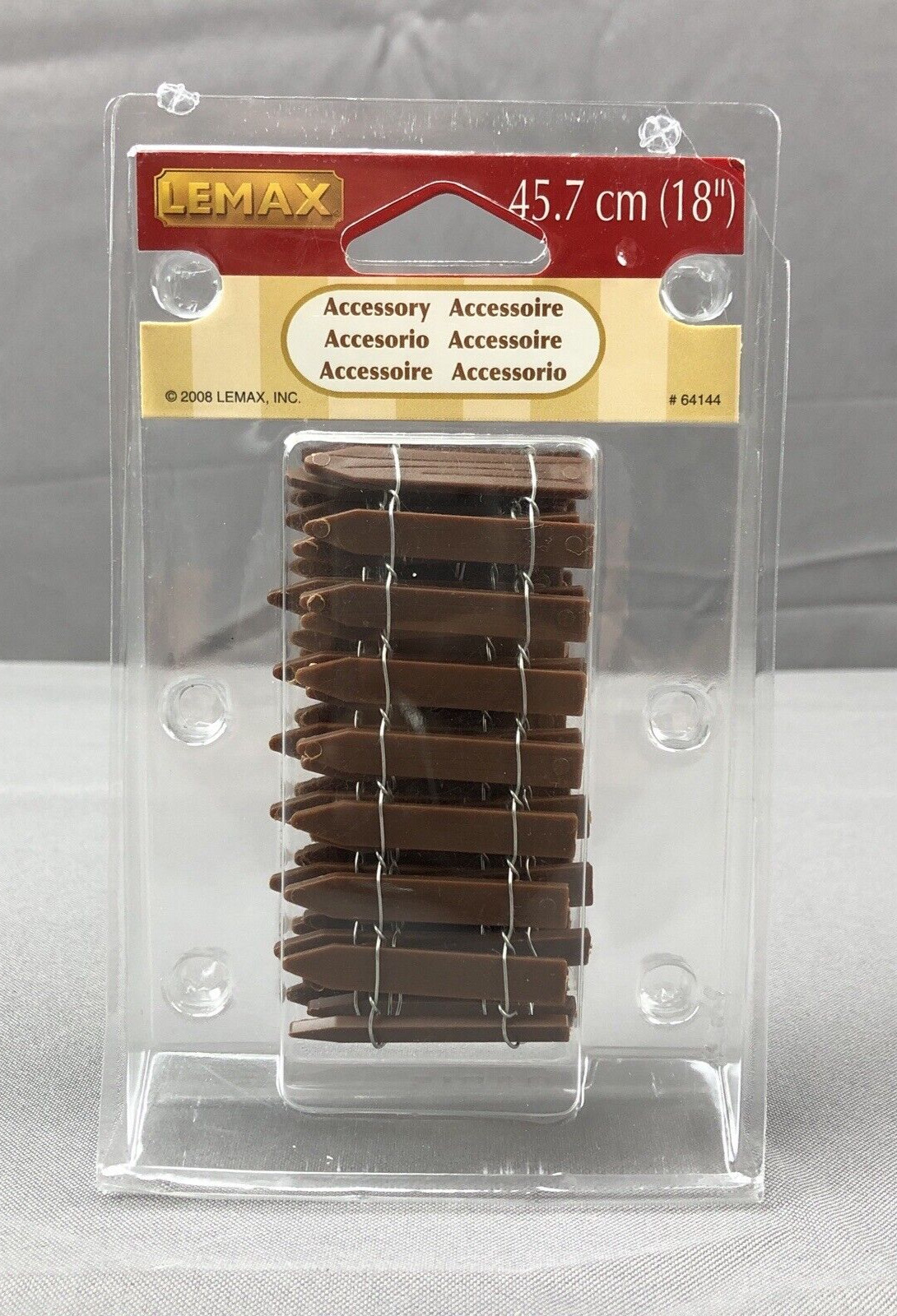 Lemax Christmas Village Brown Picket Fence Accessory New