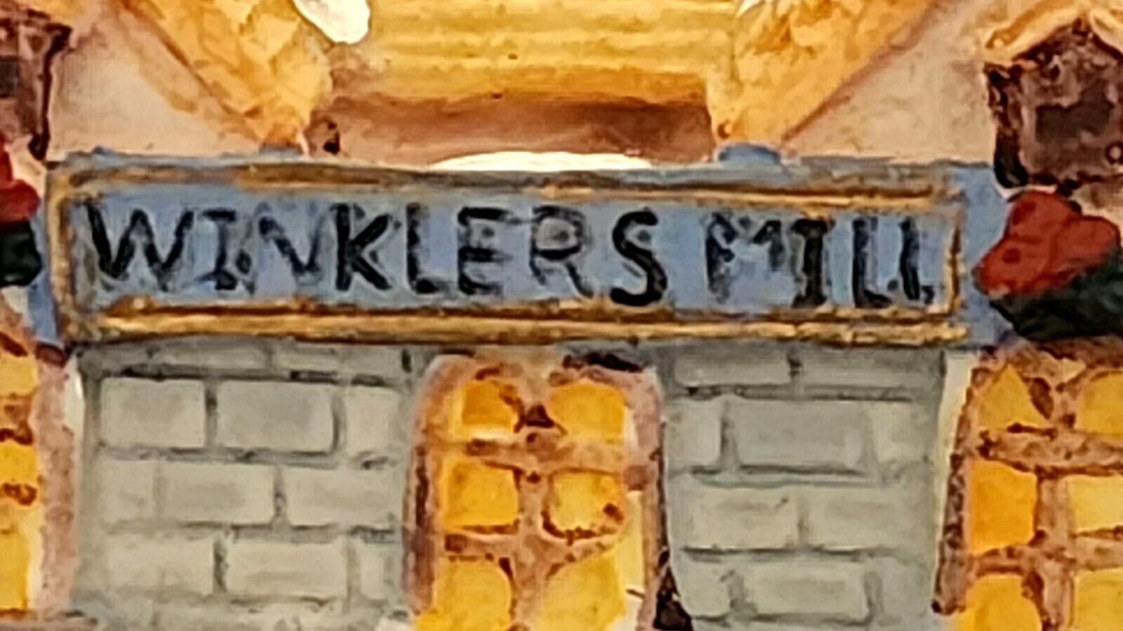 Winsor Collection Winkler’s Mill Christmas Village House 3″x3″ Collectible