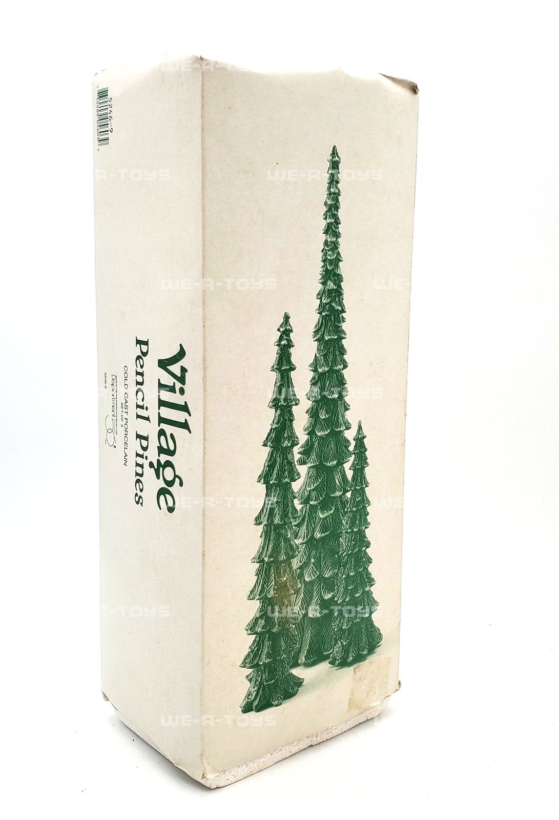Department 56 Village Pencil Pines Cold Cast Porcelain Set of 3 #5246-9