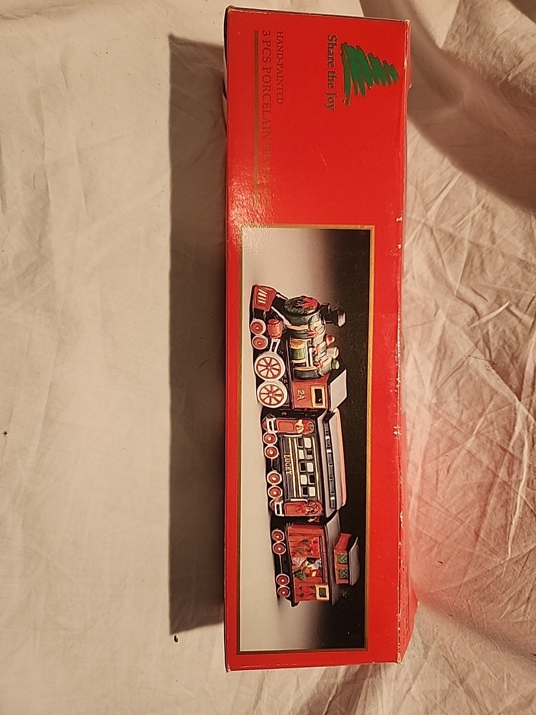Vtg 1993 Handpainted Porcelain 3pc Train Set – Share the Joy