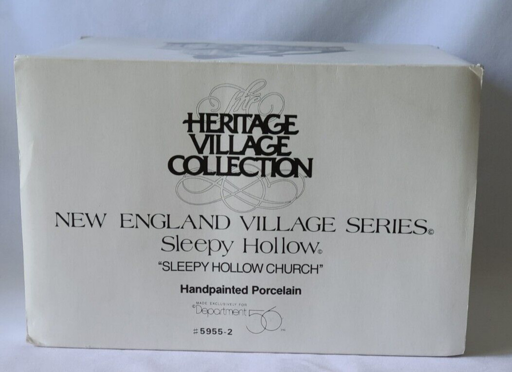 Dept 56 New England Series Sleepy Hollow Church #56.59552 Boxed 1990