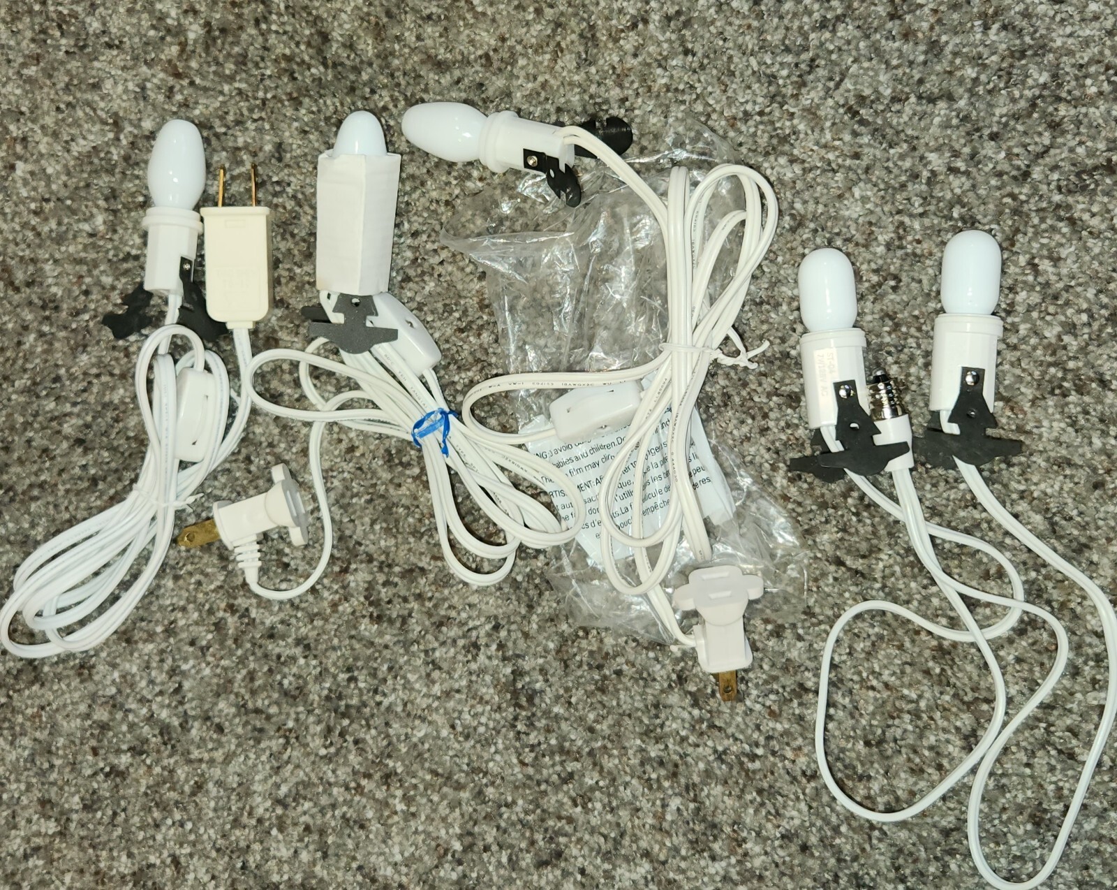 Dept 56 Village Accessories Socket Light Set 4 Strands Split Double Adaptor