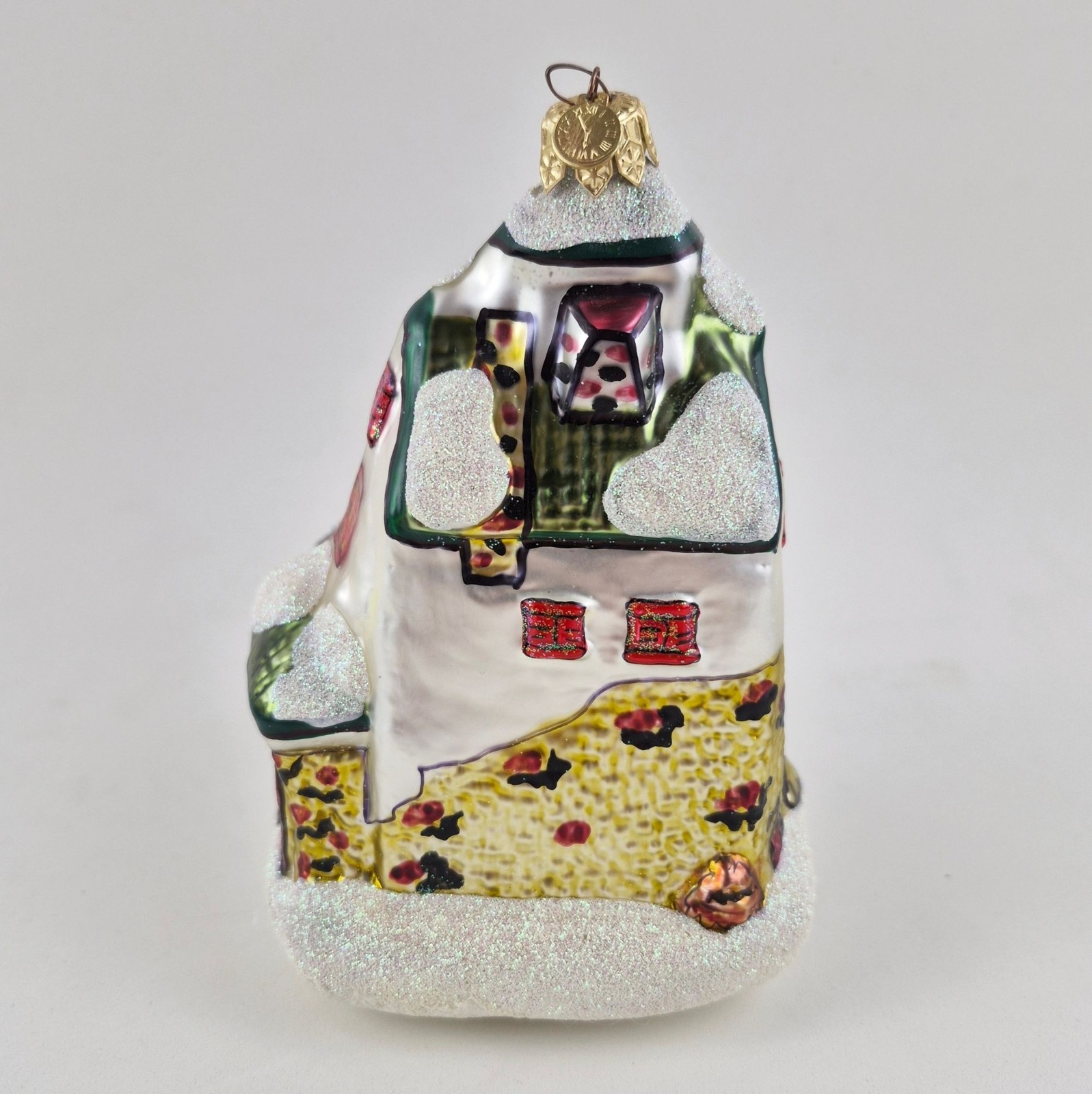 Dept 56 Reindeer Barn Glass Ornament Night Before Christmas North Pole Series