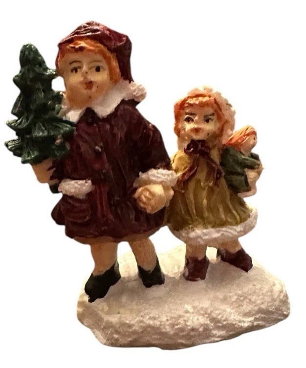 Vtg. Lot Of 13 Pcs Lemax – Christmas Village Resin Figurines App 3 Inches Tall