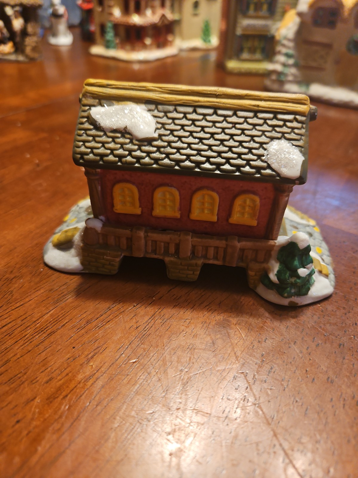 Cobblestone Corners 2004 Covered Bridge Christmas Village Windham Heights