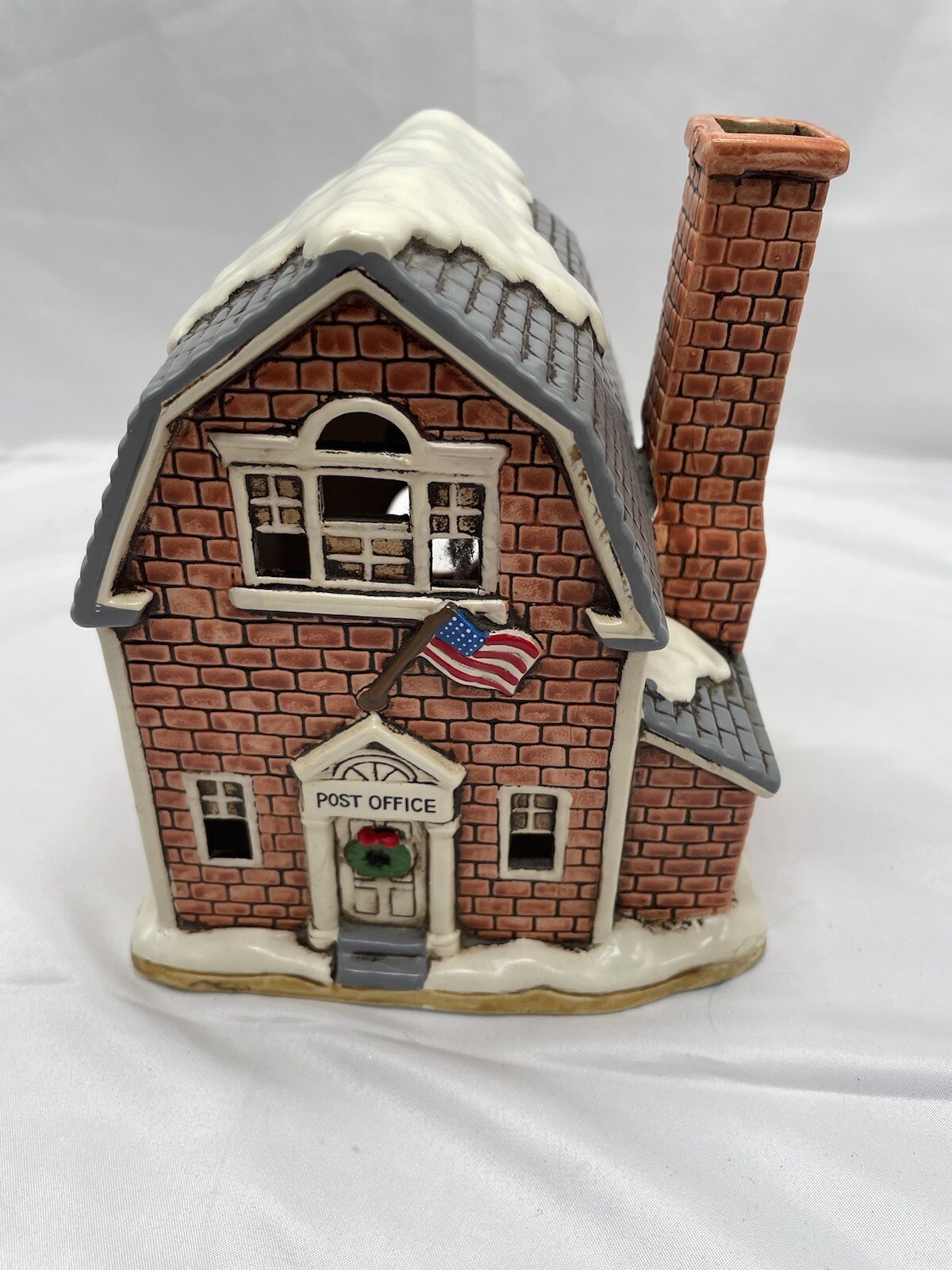Lefton Colonial Village Post Office By Byron Wood 1988 No Light