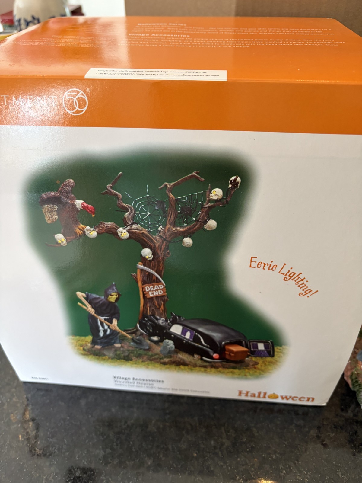 Dept 56 Haunted Hearse Halloween Village Accessory Works In Box Retired