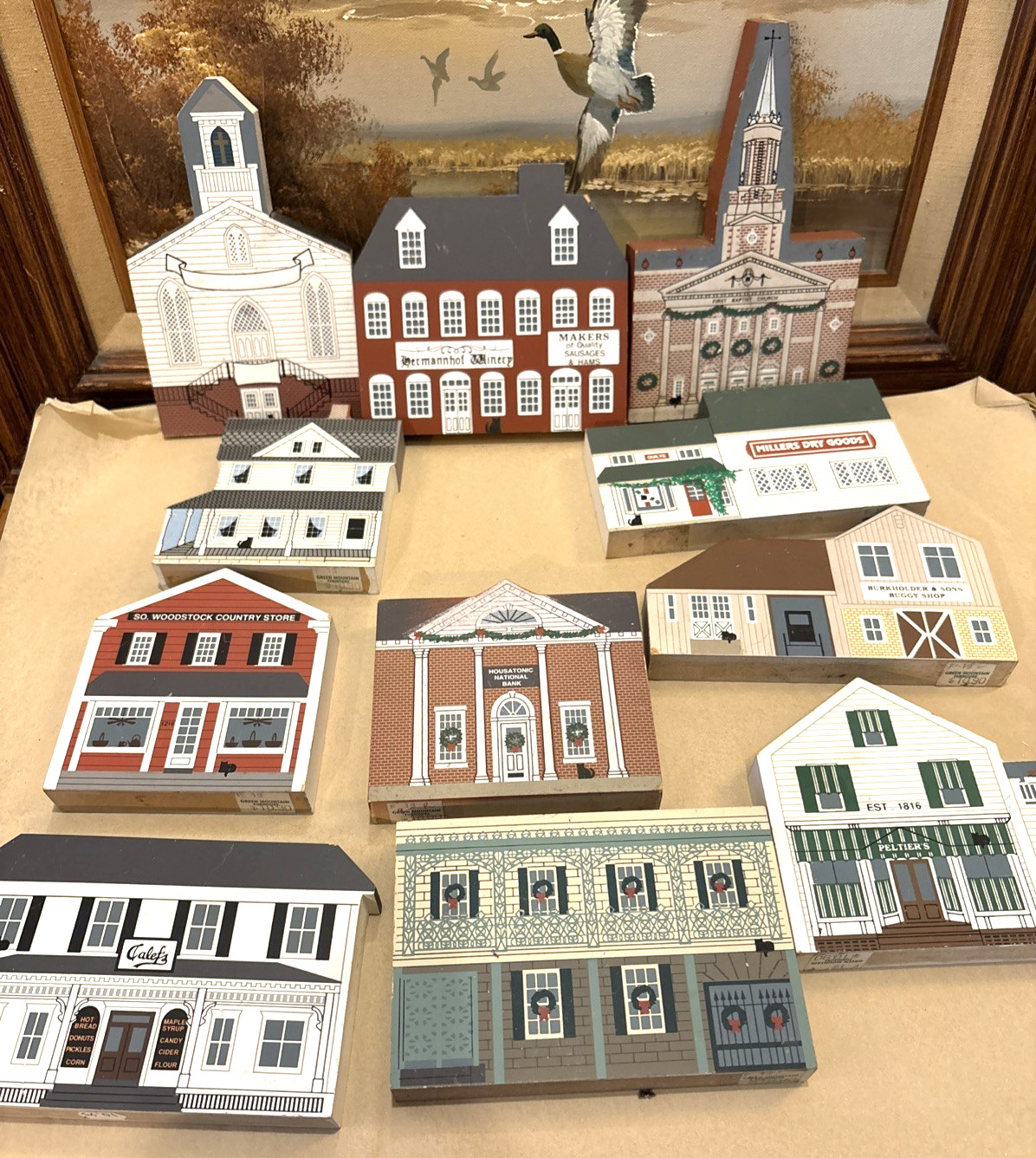 Lot of 11 Pieces The Cat’s Meow Village From Different Series/ Year 1990s