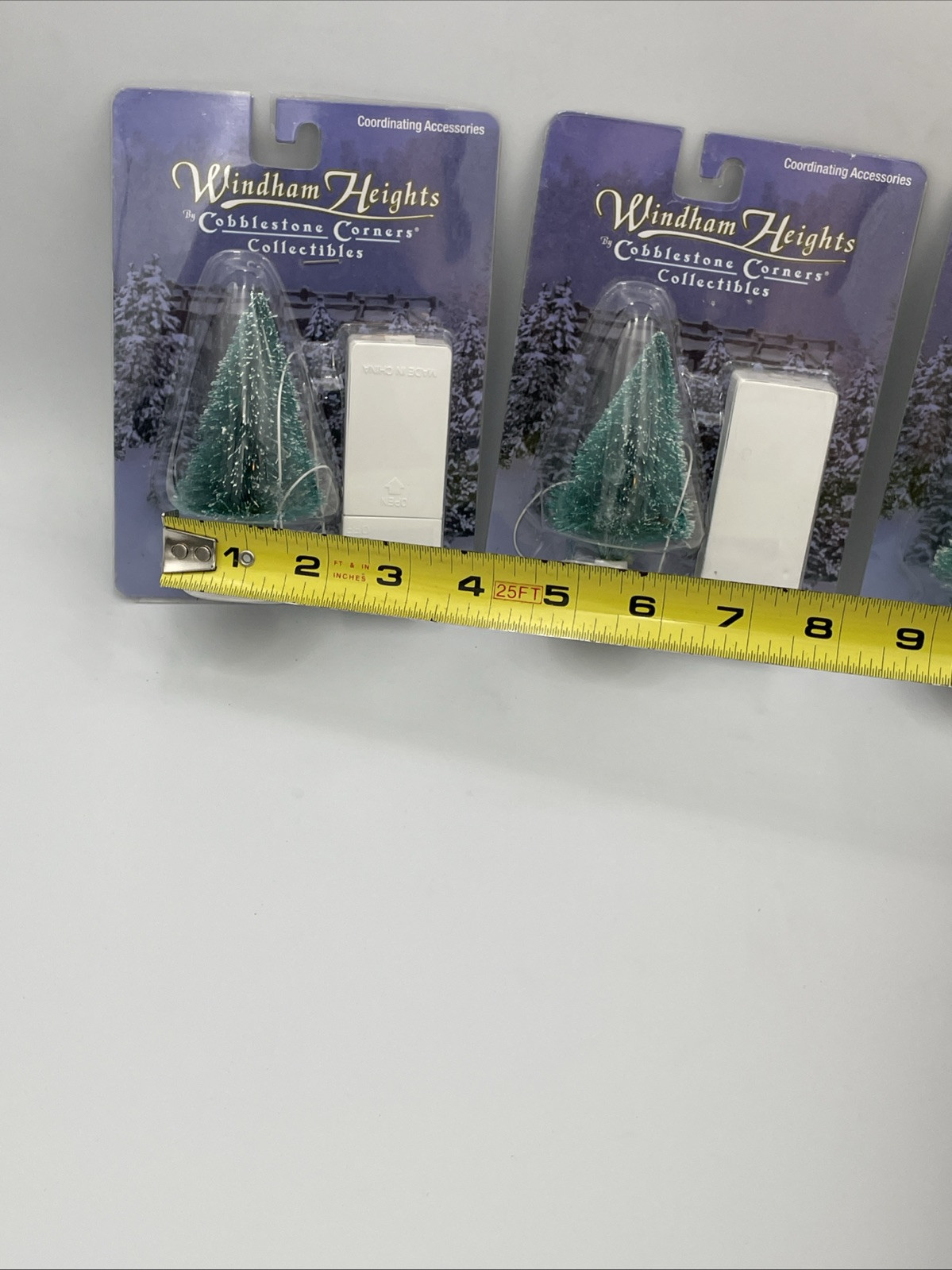 3 Windham Heights Cobblestone Corners Lighted Christmas Core Tree Dollhouse CH2