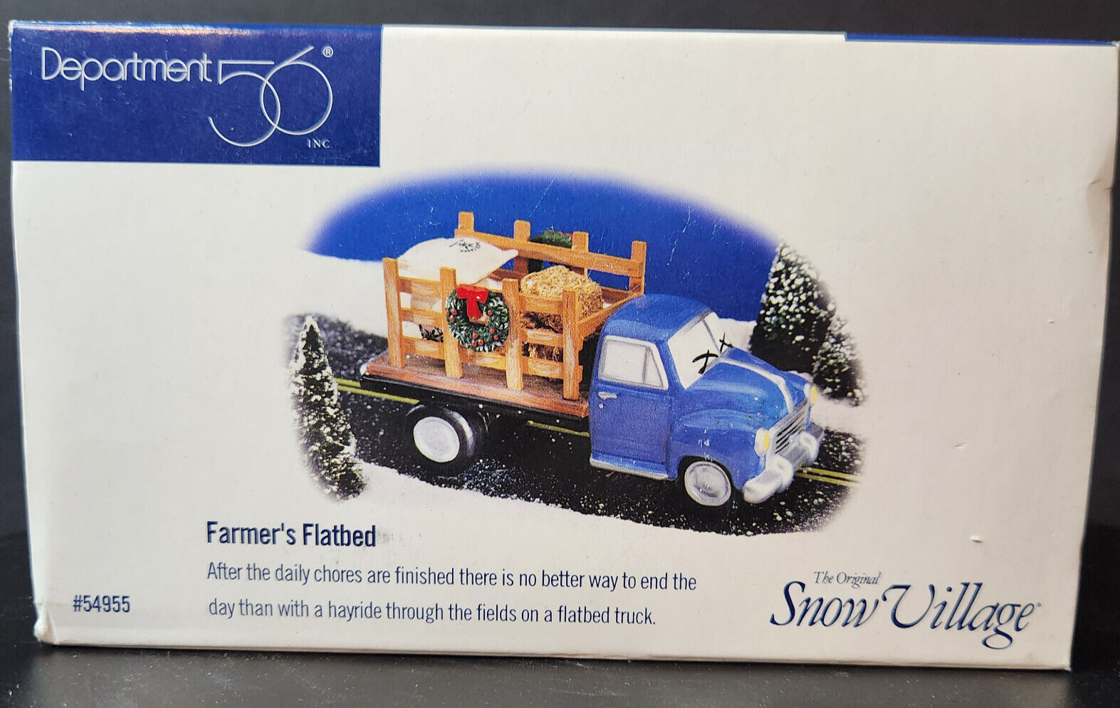 LOT of 2 Dept 56 FARMER’S MARKET Stand & FLATBED Truck 56637 & 54955 NEW