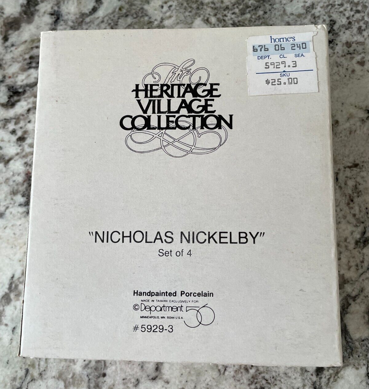 Dept 56 Nicholas Nickelby Set of 4 Heritage Village Collection