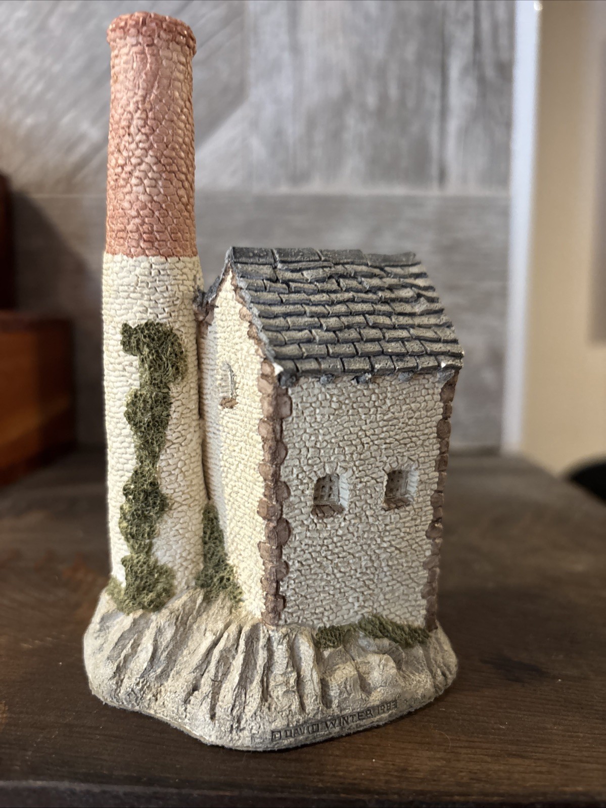 David Winter Cottages Cornish Tin Mine Figurine. Hand Painted