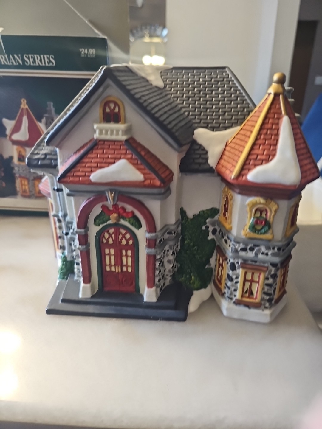 Dickens Collectables Hand Painted Porcelain Lighted House Victorian Series 1997