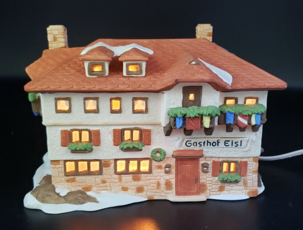 Department 56 Alpine Village “Gasthof Eisl” Hotel Inn Lodge Chateau #6540-4