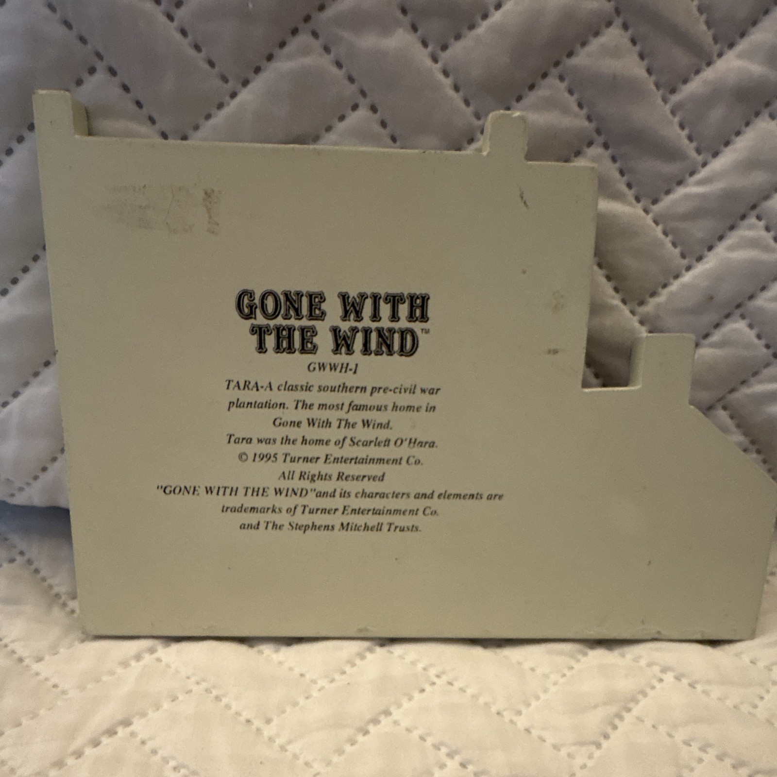 Gone With the Wind Tara Plantation House Painted Wood Miniature House 1995
