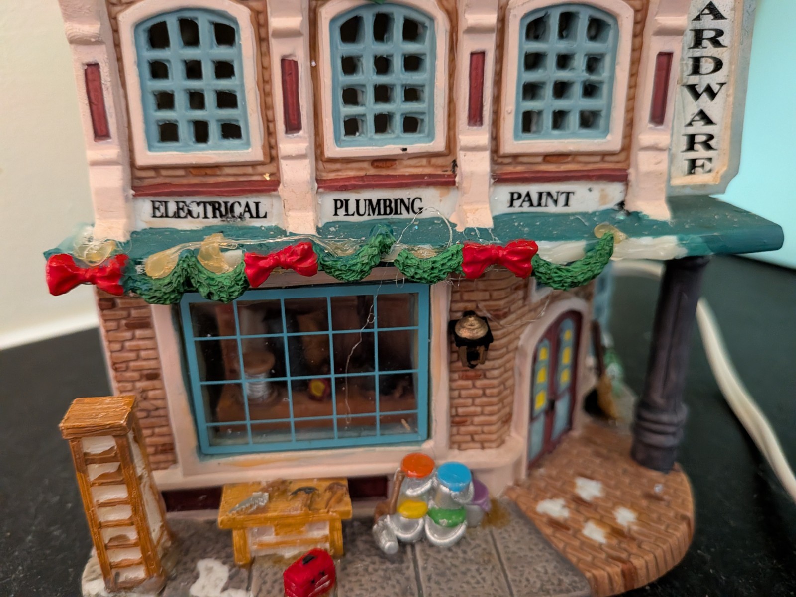 Lighted Lemax Coventry Cove hardware store