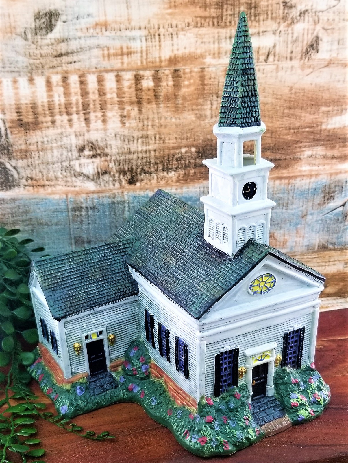 Lang & Wise Christmas Folk Village Stonington Church Lighted Linda Nelson Stocks