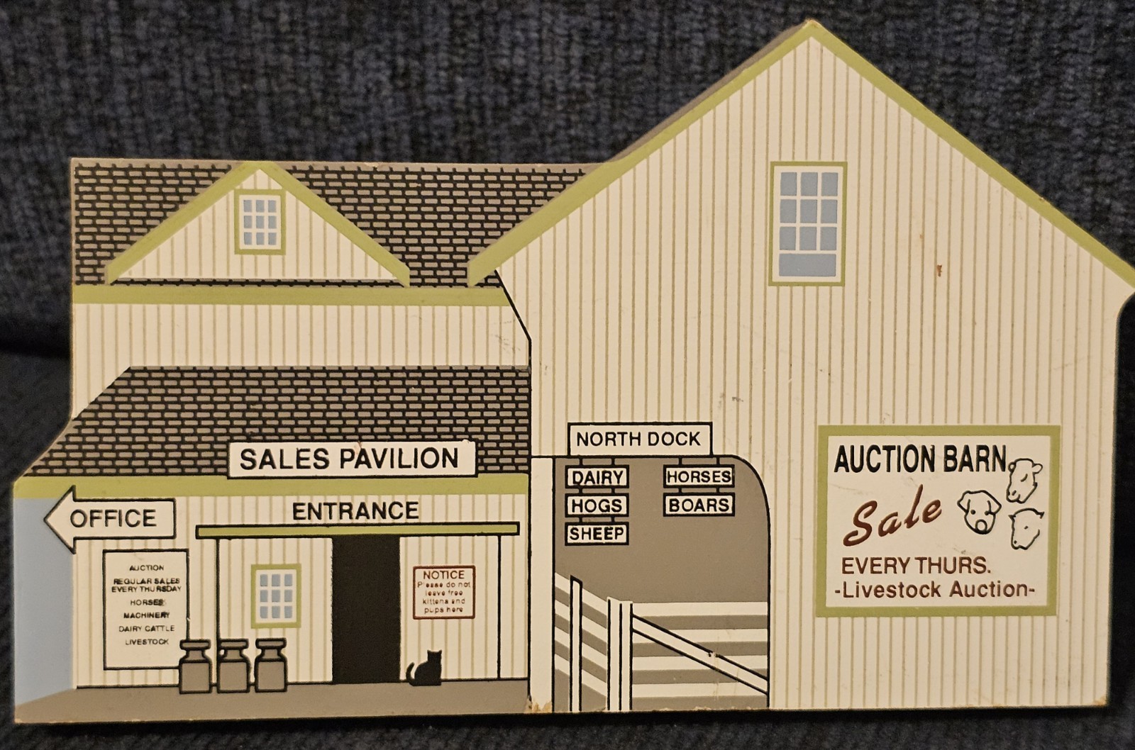 The Cat’s Meow Auction Barn Wayne/Holmes County Ohio Shelf Sitter Faline 2001