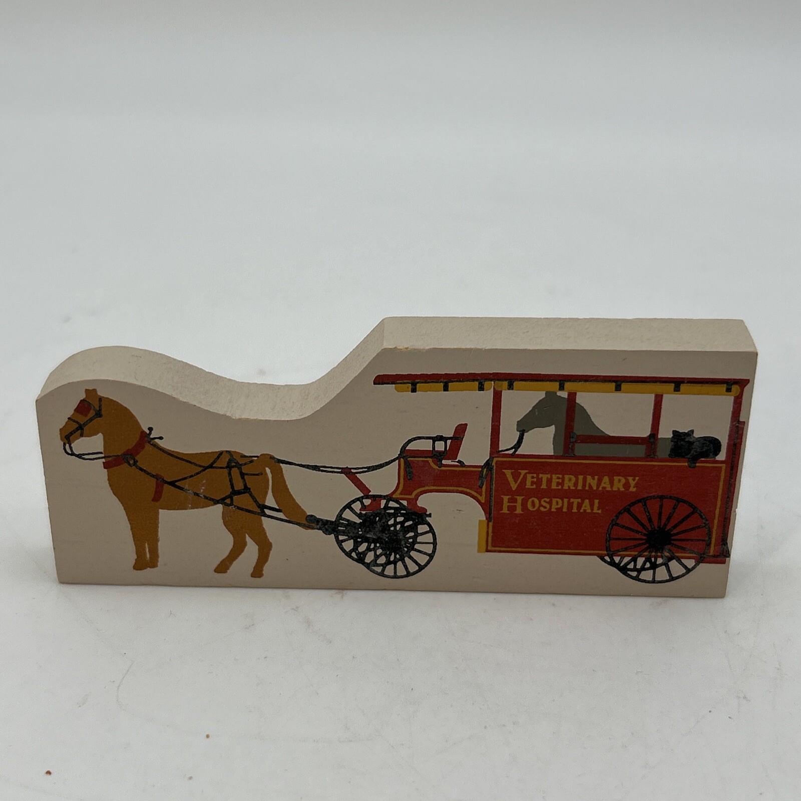 Veterinary hospital horse and buggy The Cat’s Meow Shelf Sitter Vtg Failen Jones
