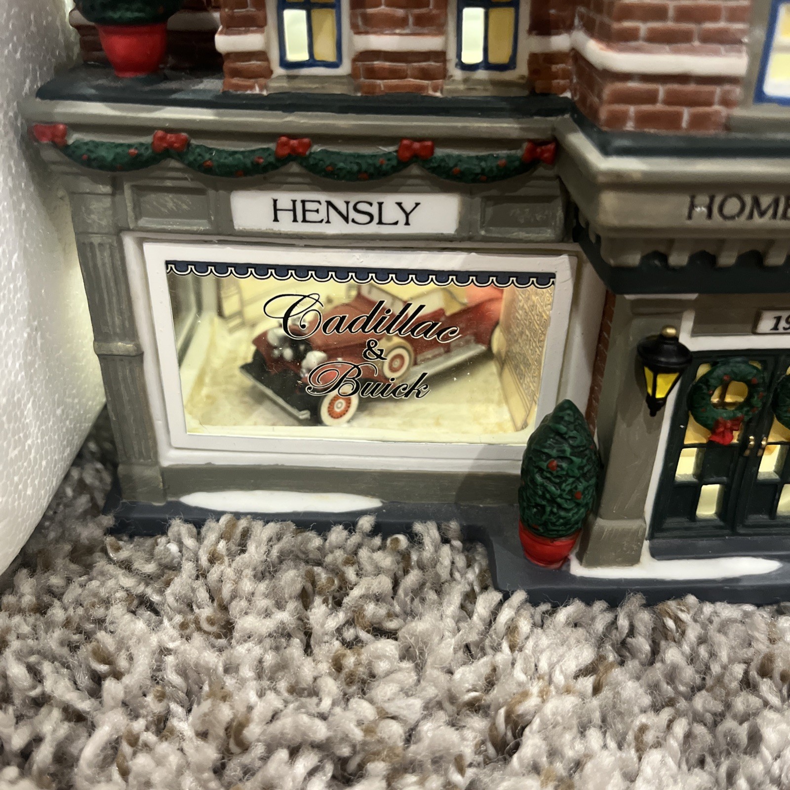 Dept 56 Christmas in the City “Hensley Cadillac & Buick” Shop