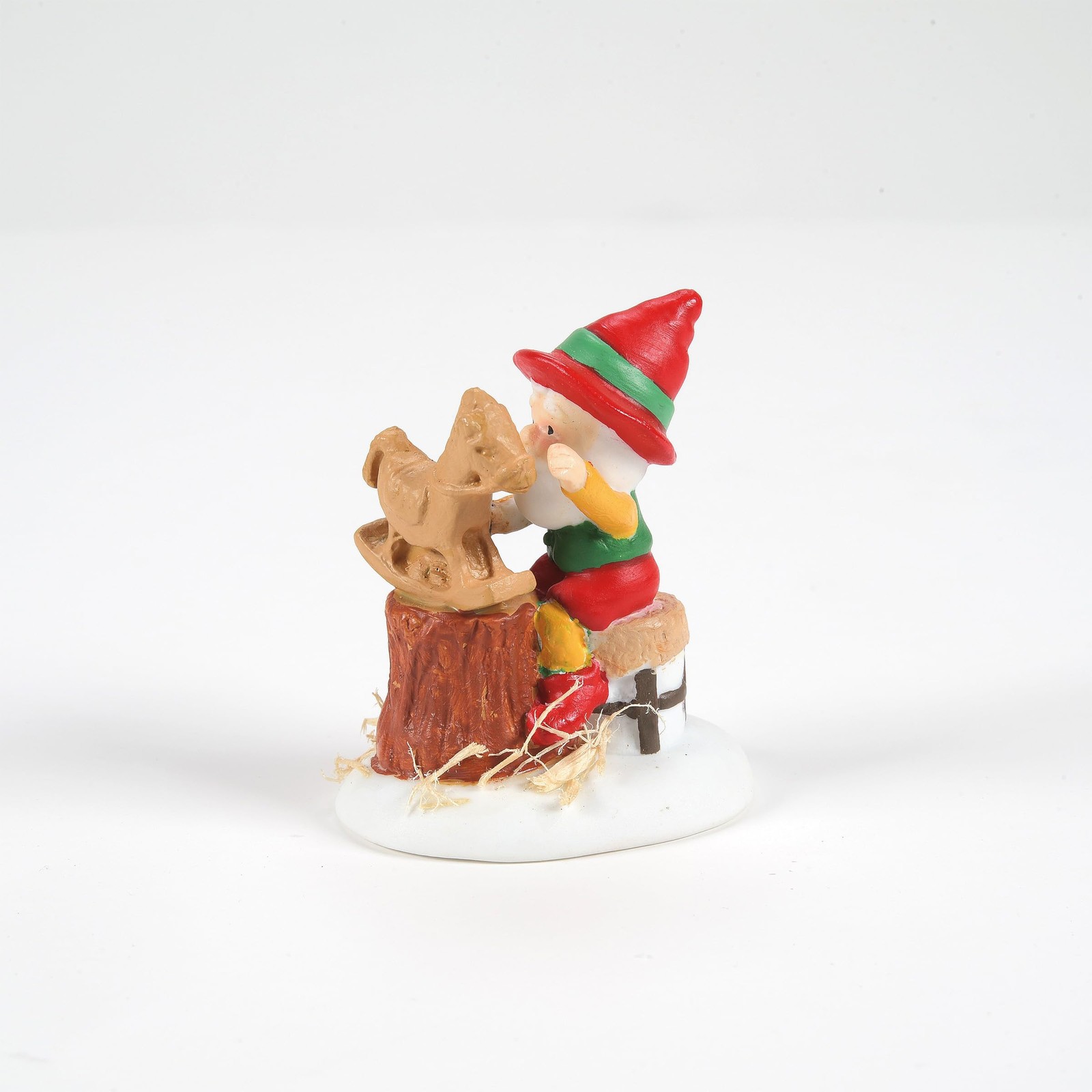 North Pole Village Accessories Elf Ready for Paint Figuine, 1.85 Inch, Multicolo
