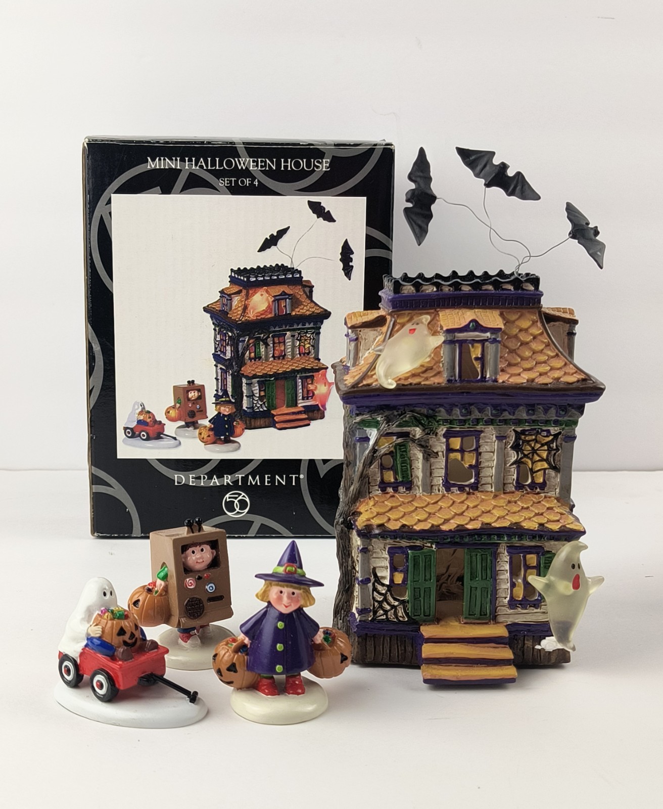 Department 56 Halloween Mini Halloween House Set of 4 #56-35038
