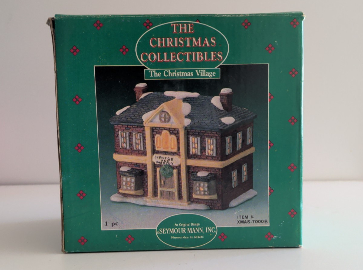 Christmas Village House “Scrooge & Marley’s Counting House” by Seymour Mann