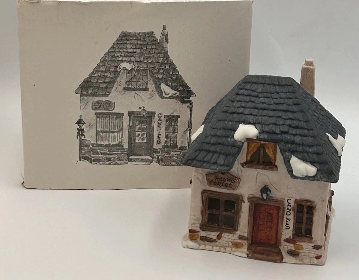 Department 56 Dickens Village Candle Shop Original 1984 1st Edition With Box