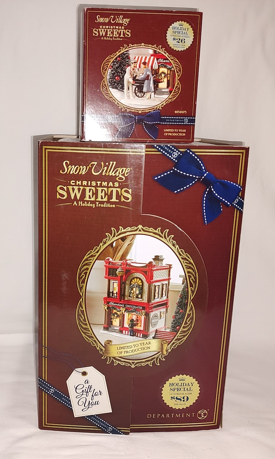 Dept 56 SV ‘Christmas Sweets’ and SV ‘Christmas Sidewalk Sweets’ 2016