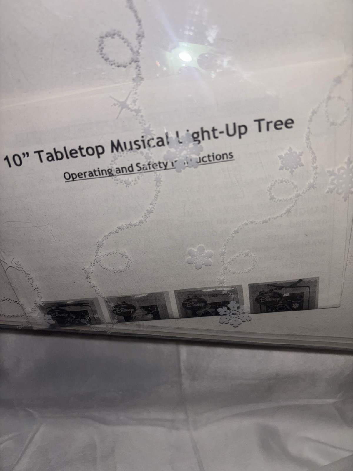 Mickey’s Christmas Musical Light Up Tree Lights & Sound New Box Slightly Damaged