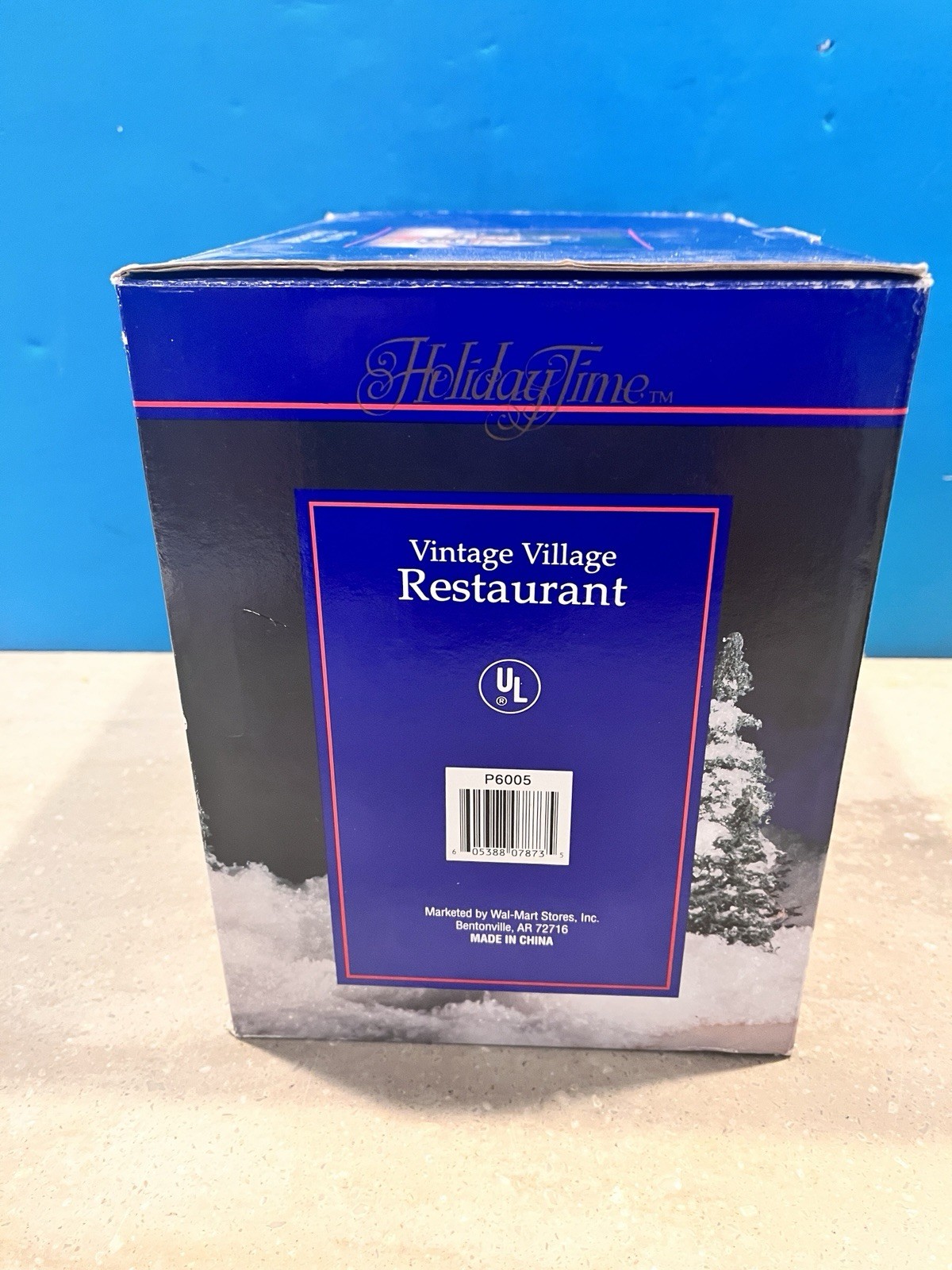 HOLIDAY TIME VINTAGE VILLAGE COUNTRY COTTAGE CHRISTMAS DECORATION HOUSE