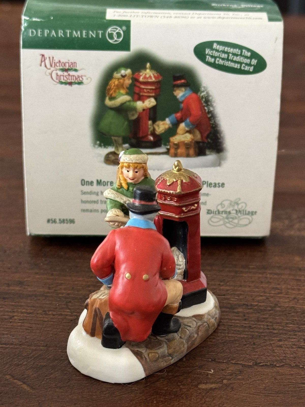 Dept 56 – Dicken’s Village – One More Christmas Card to Post, Please 58596