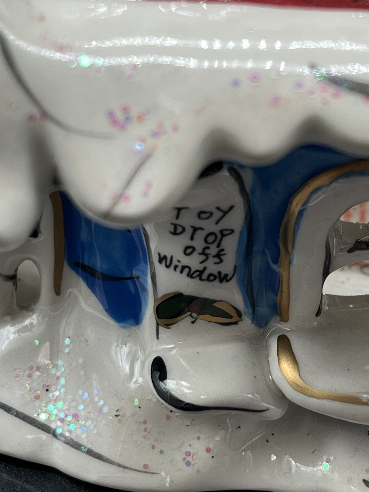 Blue Sky Clayworks Jingle Bell Toy Repair Shop Candle House. Christmas Decor