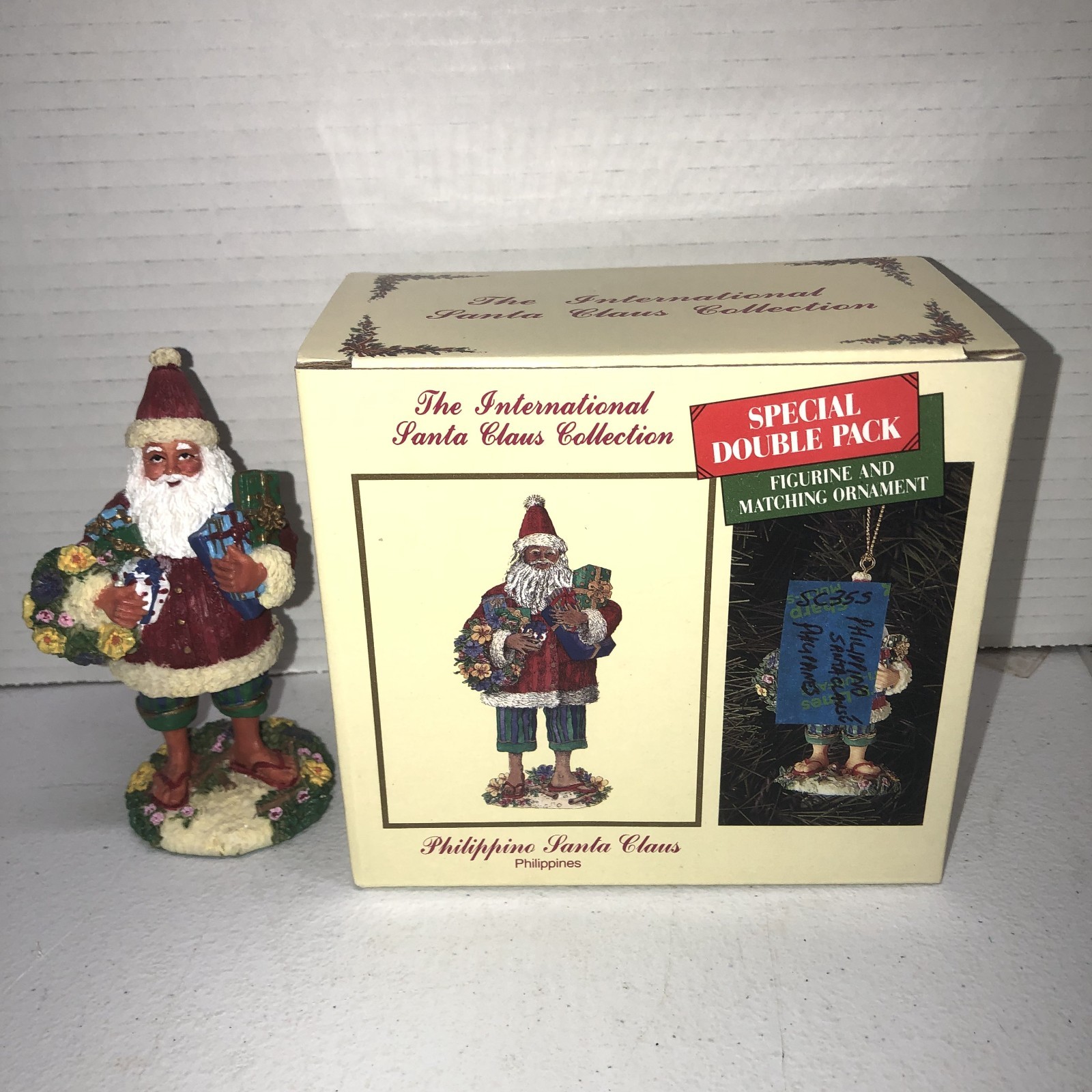 Internation Collection Figure Filipino Santa Claus SC35 1998 Missing Ornament