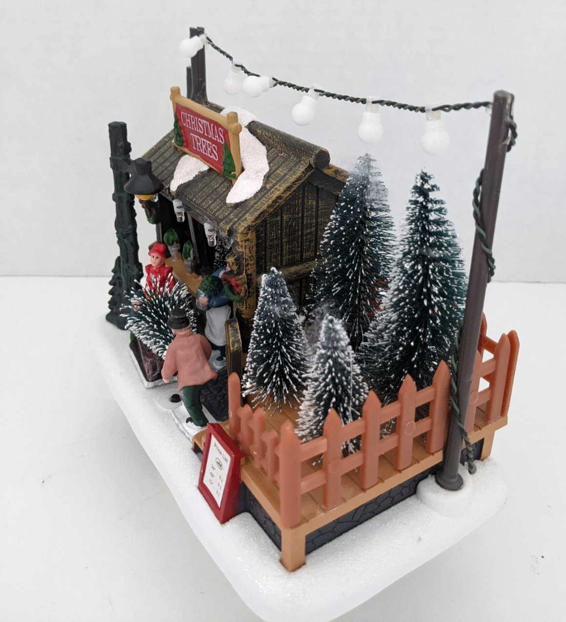 Northlight Christmas Village Tree Farm Shop LED Battery Operated Table Top Decor