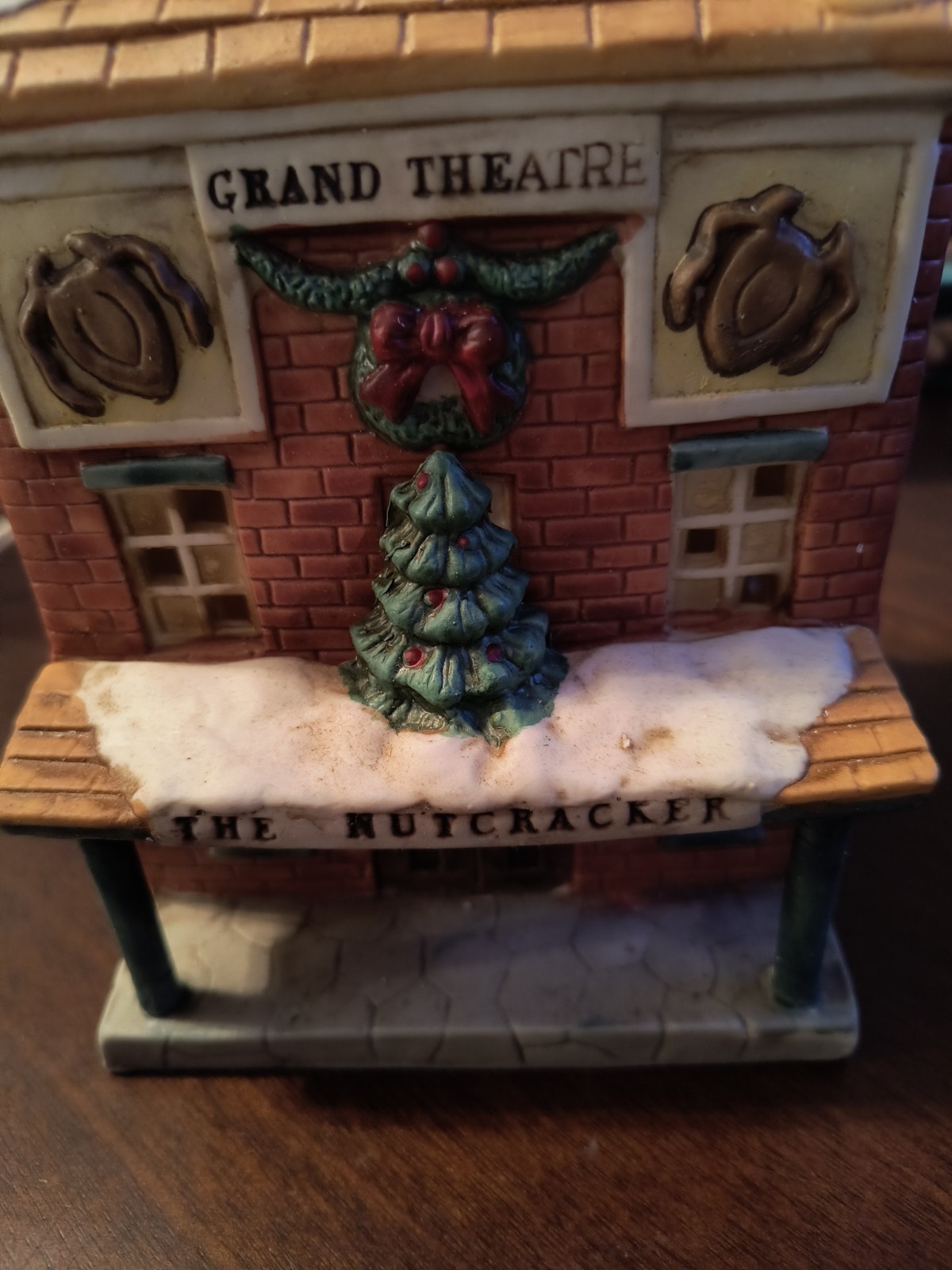 Vintage Illuminated Porcelain Grand Theater. Box Is Not In Great Condition.