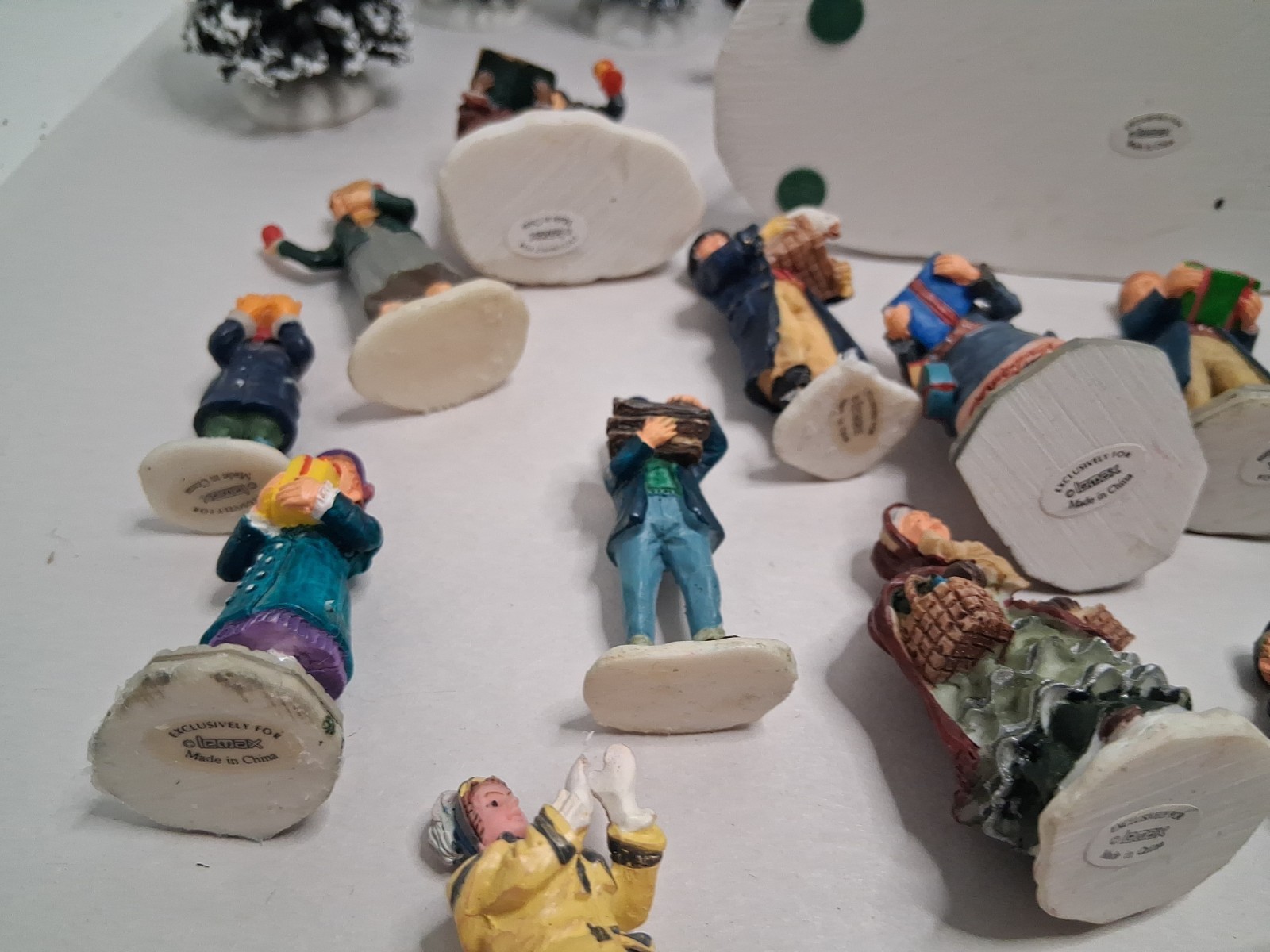 Lot Of 45 LEMAX,DEPT 56,ENCHANTED Christmas Figurines/Trees SEE DESCRIPTION
