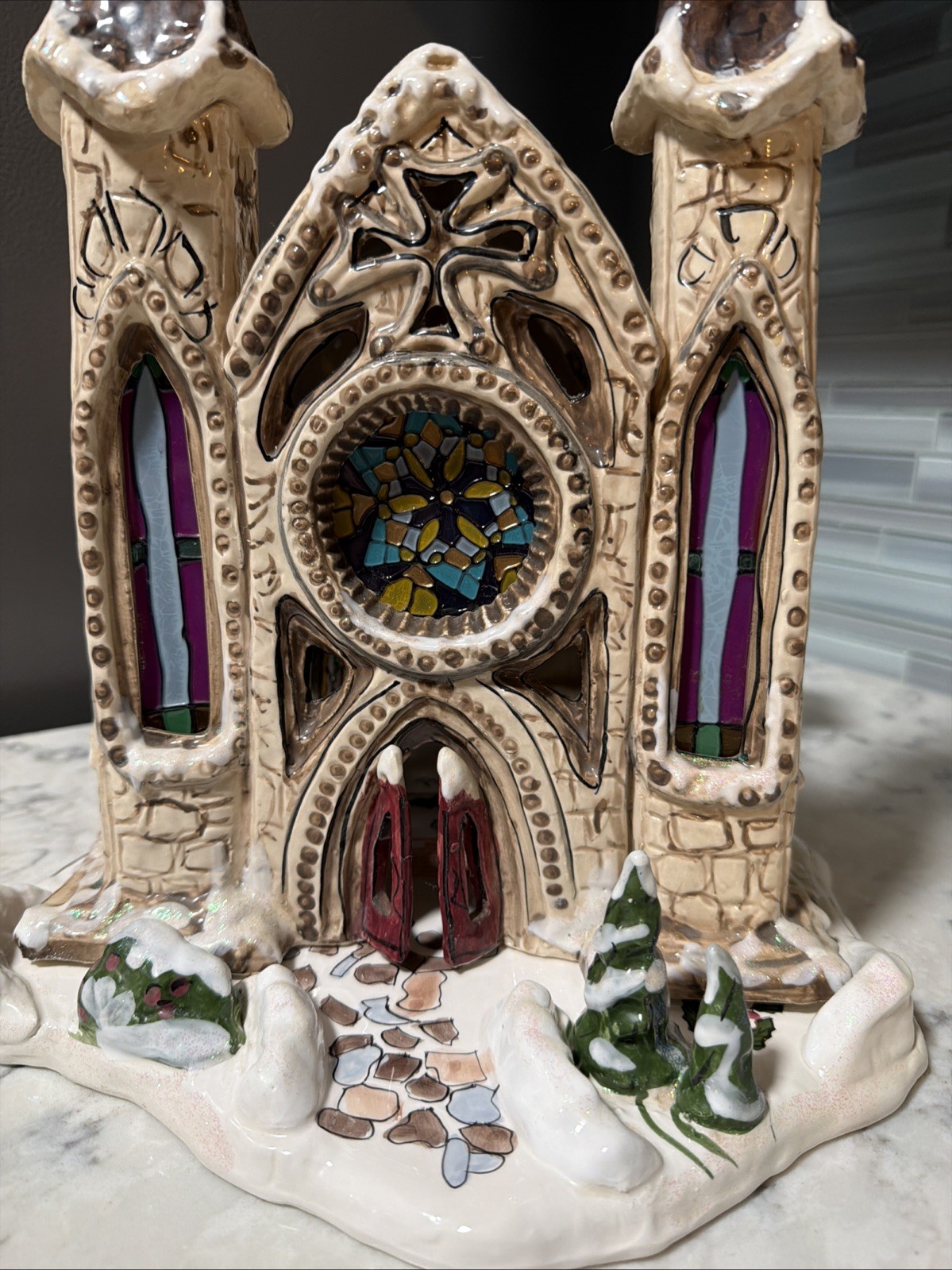 Blue Sky Clayworks Heather Goldminc Kingdom Church Cathedral 2001 w/ Box Retired